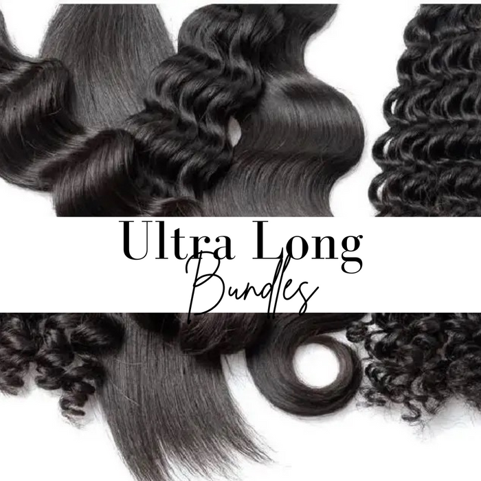 Ultra Long Human Hair Extensions. Hair Bundles up to 40 inches.