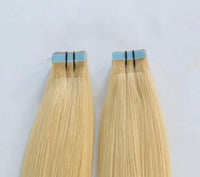 Tape-In extensions. 613 human hair extensions.