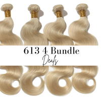 613 blonde human hair extensions