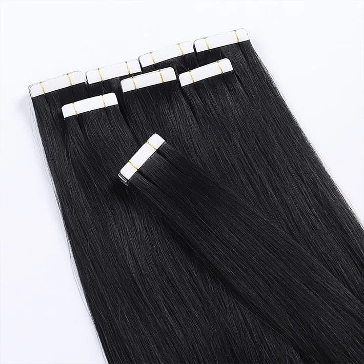 Tape-in hair extensions. Crafted using 100% human hair. Our Tape-ins are luxurious hair extensions made to last.