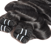 4 Luxe Virgin Bundles W/ closure