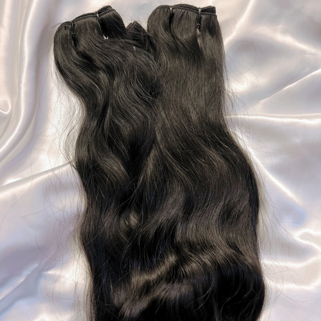 100% raw human hair extensions. Raw hair bundles.