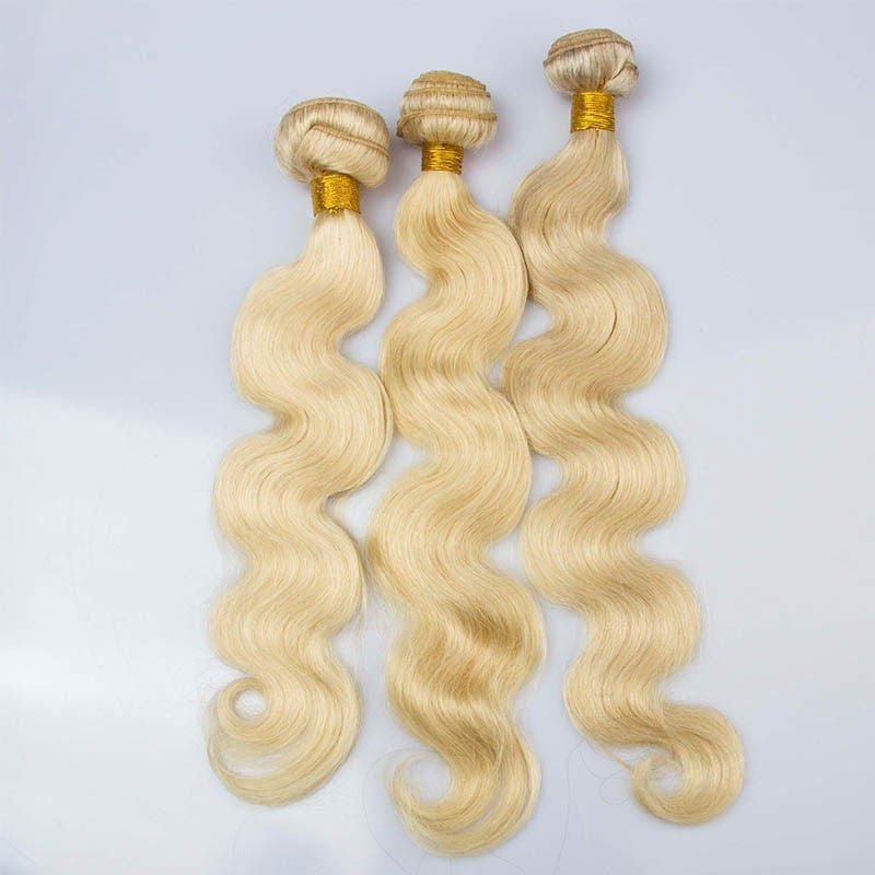 613 blonde human hair extensions